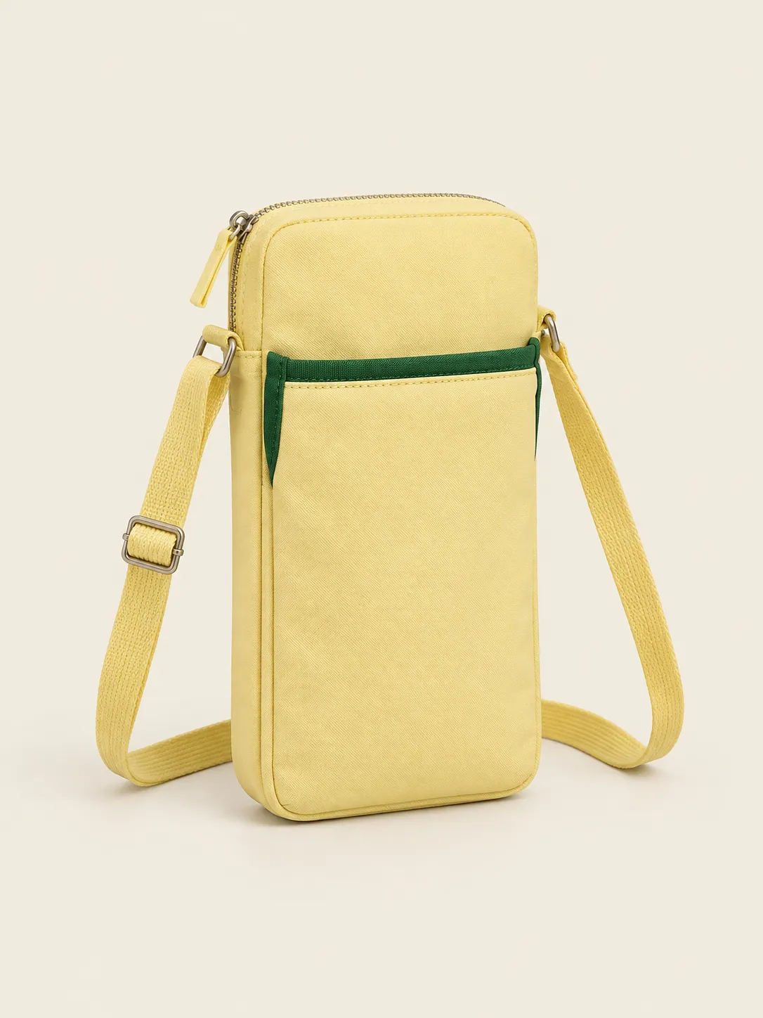 Phone Crossbody Pocket in Butter, front view