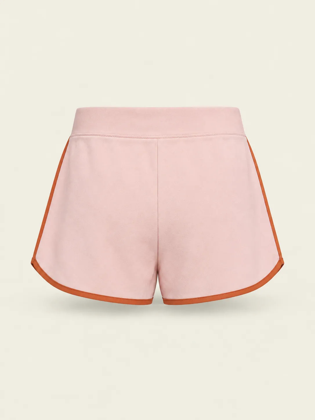 Tulip-Hem Skort in Blush, back view