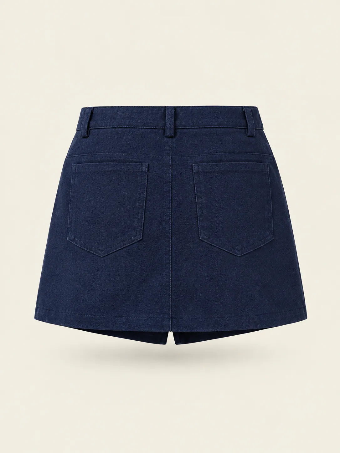 Utility Pocket Skort in Ink Navy, back view